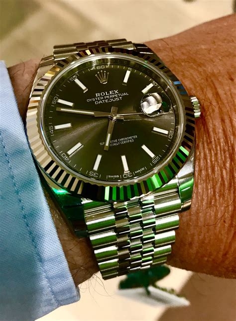 rolex 41 datejust ever gold.